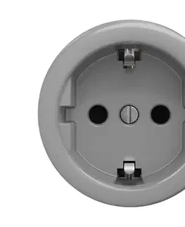 Predlžovacie káble Reblig - Retro domová zásuvka bez rámčeka SCHUKO 230V/16A sivá S/ZS
