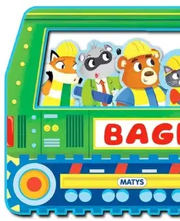 Leporelá, krabičky, puzzle knihy Veci v pohybe: Bager - Kolektív autorov