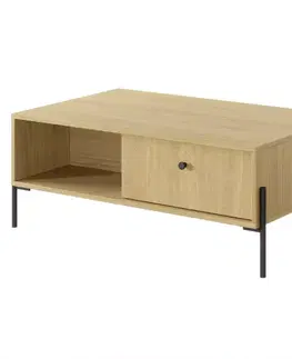 Konferenčné stolíky s úložným priestorom Konferenčný stolík SCANDI scandi dub/scandi jedľa