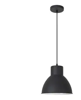 Svietidlá Rabalux 2578 - Luster DEREK 1xE27/60W/230V čierna