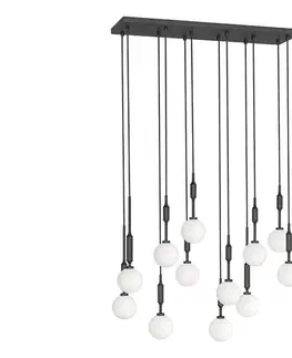 Svietidlá Open Design OR85464 - Luster na lanku ERO 12xG9/8W/230V čierna OR85464