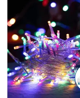 Vianočné dekorácie  B.V.  - LED reťaz 50xLED/3xAA 5,3m viacfarebná B10303KR9