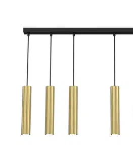 Svietidlá  Luster na lanku RAITO 6xGU10/8W/230V mosadz 116