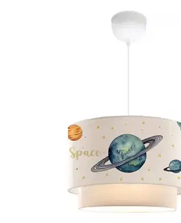 Svietidlá  Detský luster CANDY 1xE27/40W/230V biela/pestrofarebná 780SGN4668
