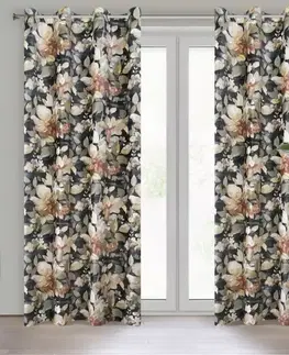 Závesy do spálne Záves ZAS BETTY 140X250 na priechodkách 408671