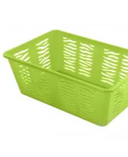 Kúpeľňové doplnky Košík Zebra zelený