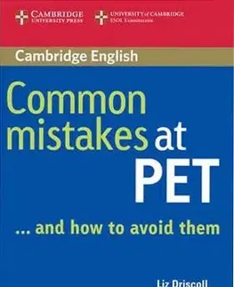 Jazykové učebnice - ostatné Common Mistakes at PET ... and how to avoid them