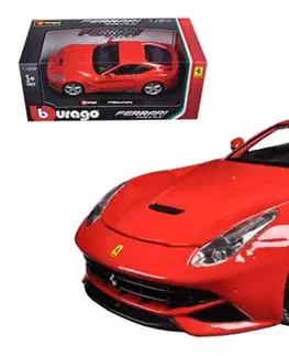 Autíčka a dopravné prostriedky BBurago Bburago Ferrari F12berlinetta červená – mierka 1:24