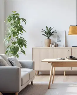 Stropná svetla Stropná lampa Milbury čierna 2x40W E27 žlté tienidlo