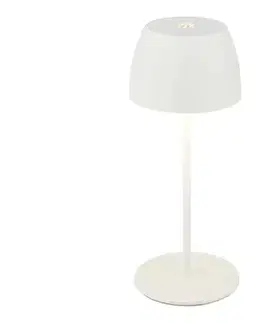 Lampy Briloner - LED stmievateľná nabíjateľná dotyková vonkajšia stolná lampa MINI LED/2,5W/5V IP44 1800 mAh biela 4002707459309