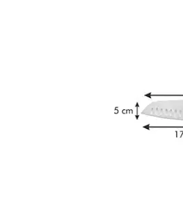 Nože do kuchyne Santoku Tescoma nôž Santoku GrandCHEF 17 cm