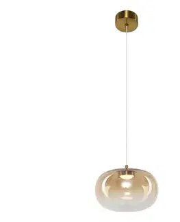 Svietidlá  LED Luster na lanku VASO LED/4W/230V pr. 18 cm zlatá/dymová ML1399