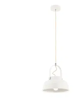 Svietidlá Argon 8284 - Luster na lanku DAKOTA 1xE27/15W/230V biela 8284