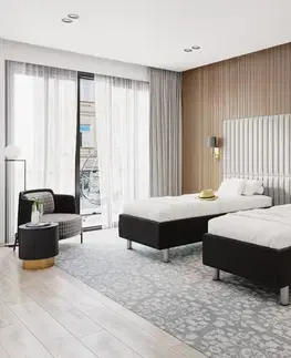 Postele FDM Hotelová posteľ HARMONY | čierna 80 x 200 cm