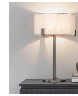 Lampy Endon 72631 - Stolná lampa HAYFIELD 1xE27/40W/230V bronzová/šedá 72631