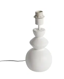 Stolné lampy Dizajnová stolná lampa biela keramika 15 cm bez tienidla - Alisia