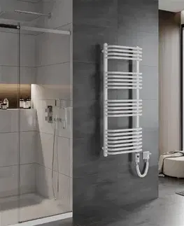 Radiátory do kúpeľne MEXEN/S - Apollo radiátor + vykurovacia tyč 1210 x 450 mm, 600 W, biela W117-1210-450-2600-20