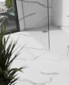 Vane MEXEN - Stone+ sprchová vanička obdĺžniková 80x70, biela 44107080