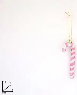 Vianočné dekorácie MAKRO - Dekorácia-vianočná lízanka 11cm