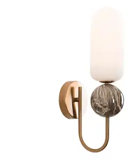 Svietidlá MAXLIGHT W0380 - Nástenná lampa ROMA 1xG9/12W/230V zlatá W0380