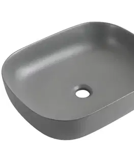 Umývadlá Umývadlo na dosku Larss grey matt 49