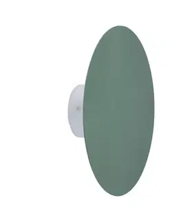 Nástenné svetlá Zelená kovová LED nástenná lampa 6W 250mm Holar Ledea
