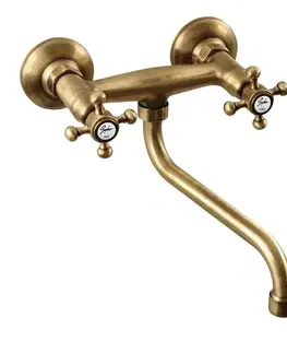 Kúpeľňové batérie SAPHO - ANTEA nástenná batéria, bronz 3066