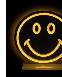 Svietidlá 2Kids Toys - LED neónová stolová dekorácia LED/5W/USB smajlík 2D98113