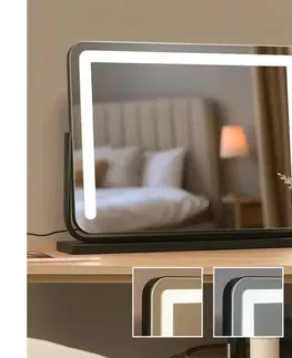 Kúpeľňové zrkadlá BRILAGI - LED stmievateľné make-up zrkadlo CALIFORNIA LED/22W/230V 58x43 cm čierna FG-M6-WD18-5843-BLK
