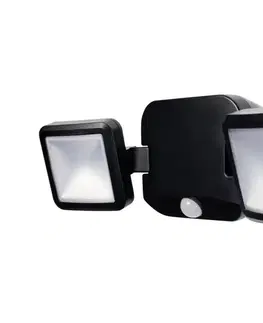 LED osvetlenie Osram - LED vonkajší nástenný reflektor so senzorom BATTERY 2xLED/5W/4xD IP54 4099854497551