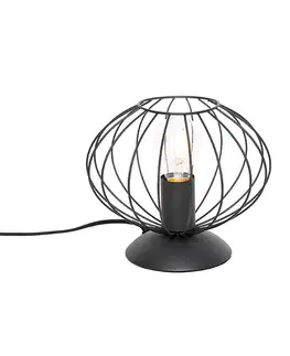 Stolné lampy Priemyselná stolná lampa čierna - Margarita