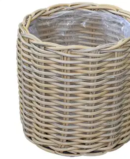 Záhrada Prútený kôš 30x32h žltý