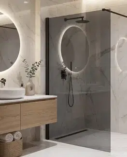 Sprchové dvere REA/S - Sprchová zástena Flexi Grey / Black 130 KPL-K99181