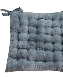 Bytový textil Poduška na stoličku ADURA 6003 06 40x40 cm tmavosivá