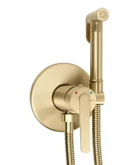 Kúpeľňové batérie REA - Podomietková bidetová batéria Ontario Brush Gold REA-B3902
