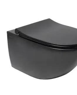 Záchody WC závesné SAT Infinitio vrátane dosky softclose, zadný odpad SATINF011RREXPBKM SATINF011RREXPBKM