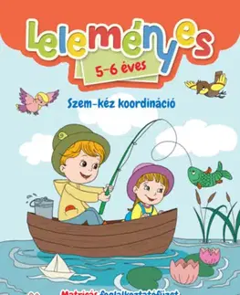 Pre deti a mládež - ostatné Leleményes 5-6 éves - Szem-kéz koordináció - Matricás foglalkoztatófüzet