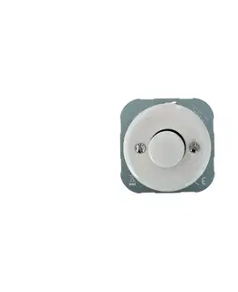 Predlžovacie káble Bohemia-Design - Porcelánový retro stmievač bez rámčeka 250V/10A biela DMAX-W