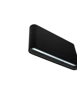 Svietidlá  LED Vonkajšie nástenné svietidlo FLOW 2xLED/6W/230V IP54 3000K čierna SKU012221