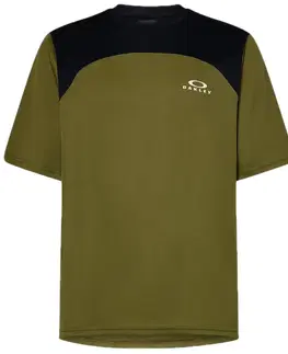 Cyklistické dresy Oakley Free Ride SS Jersey - fern Veľkosť: XL