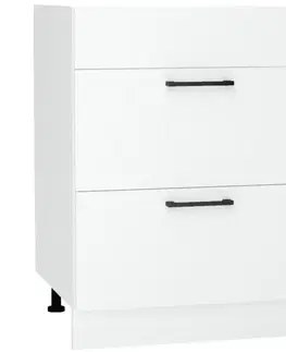 Kuchynské skrinky stojace Kuchynská skrinka Max D60pc S/2 Zasl biela