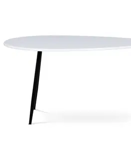 Konferenčné stolíky Odkladací stolík 100 x 60 cm, biela, L