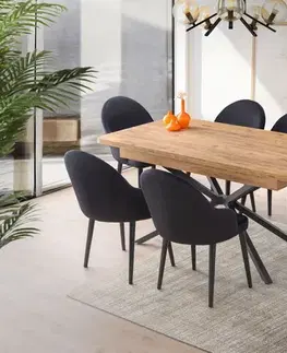 Jedálenské stoly BIRD rozkladací jedálenský stôl, hnedá