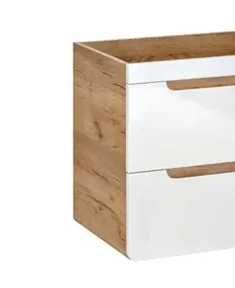 Kúpeľňový nábytok COMAD - Skrinka pod umývadlo 60cm 2 zásuvky ARUBA biela 5907611647172