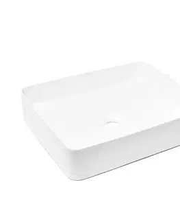 Umývadlá Umývadlo na dosku SAT Infinitio 50x40 cm mat bez prepadu SATINF5040M SATINF5040M