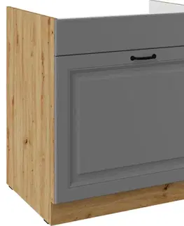 Kuchynské skrinky stojace Kuchynská skrinka Stilo dustgrey/artisan 80ZL 1S BB