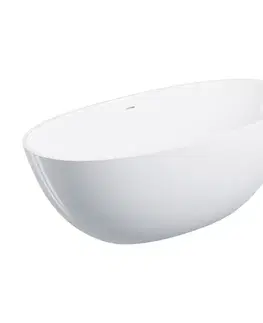 Vane OMNIRES - Shell m+ vaňa voľne stojaca s prepadom, 160 x 75 cm, biely lesk; SHELLWWZPBP