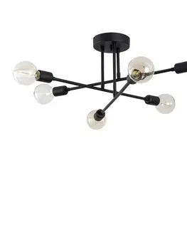 Svietidlá Závesný luster Flower - 174-AV, čierna