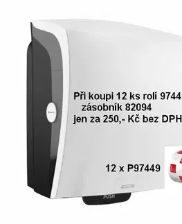 Doplnky do kúpeľne AKCIA Zásobník papierových uterákov KATRIN 82094 plus 2x6 roliek 97425 (náhrada za 46010) EG991