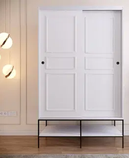 Šatňové skrine Šatníková skriňa Martin 120 - White
